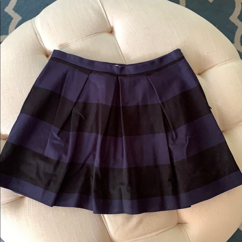 Gap Striped Pleated Skirt